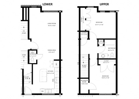 2 BR Townhomes | Great River | Three Sixty